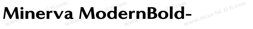 Minerva ModernBold字体转换